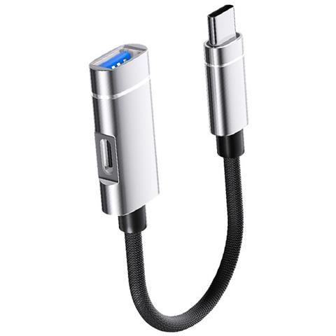 Adattatore Usb Type-c A Usb: Ricarica E Espansione Dati Silver - Foto 2