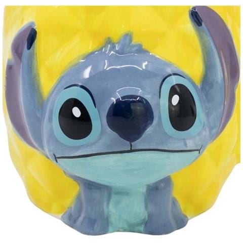 Tazza 325ml 3d Stitch In Una Confezione Regalo Collezione Ananas, Giallo - Foto 2