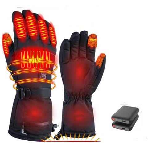 Guanti Riscaldati Ricaricabili Con Batteria Da 5v 5000mah - Guanti Elettrici Riscaldanti Per Attività Invernali All'aperto - Foto 1
