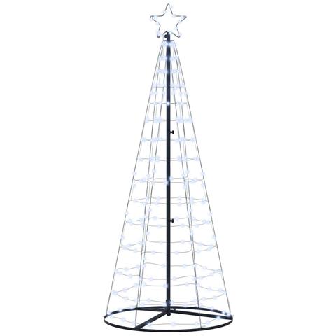 Albero di Natale LED con 390 LED Bianco freddo 250 cm Ferro - Foto 1