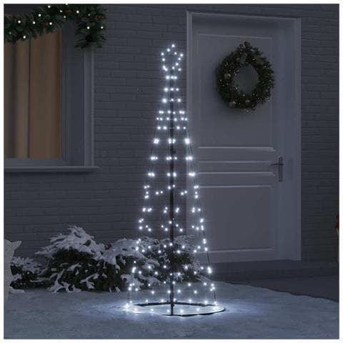 Albero di Natale LED con 390 LED Bianco freddo 250 cm Ferro - Foto 2