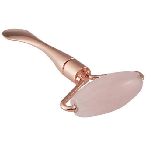 Rullo Di Giada Al Quarzo Rosa Per Crema Occhi - Massaggiatore 3d In Metallo Per Lifting E Snellimento Viso - Foto 1