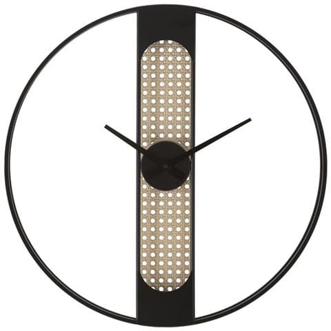 Orologio Da Parete Ribby In Ferro Nero E Avorio Stile Boho - Foto 1