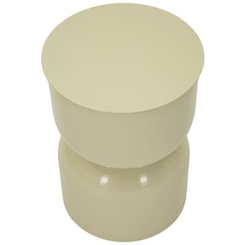 Tavolino Vkh1079-beige-metallo-31x31x46 Cm - Foto 2