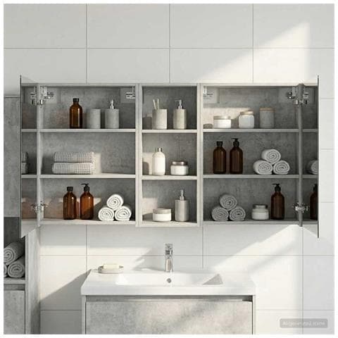 Set di Armadi da Bagno con lo scaffale 3 pcs 130 x 14,5 x 70 cm - Foto 2