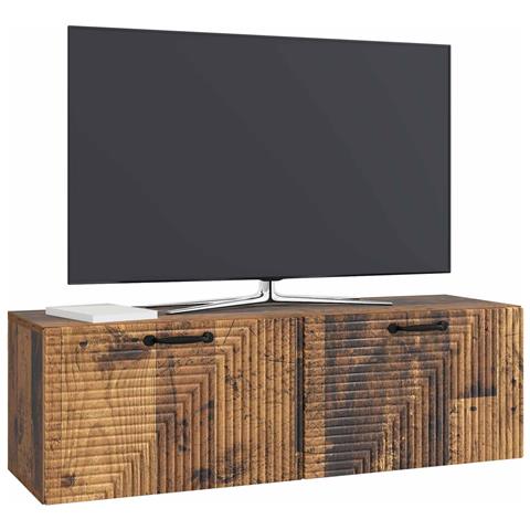 Mobile Porta TV da Muro Legno antico 98 x 31 x 30 cm - Foto 2