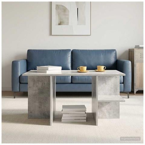 Tavolino da salotto Grigio Cemento 87 x 50 x 45 cm - Foto 2