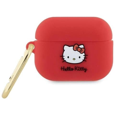 Custodia In Silicone 3d A Forma Di Testa Di Hello Kitty Per Airpods Pro 2 (2022/2023) - Fucsia - Foto 1