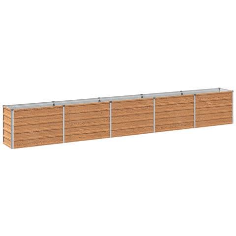 Letto rialzato da giardino Marrone legno 400 x 40 x 55 cm - Foto 1