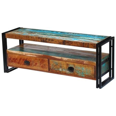 Mobile Porta Tv In Legno Massello Anticato - Foto 1