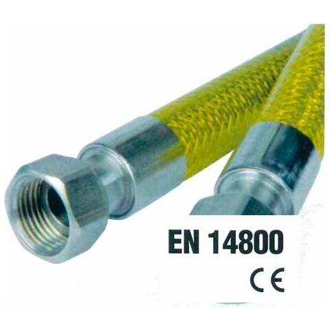 Tubo Flessibile Omologato Per Gas Domestici Cm 150 Mf 1/2"" - 0027mf - Foto 2