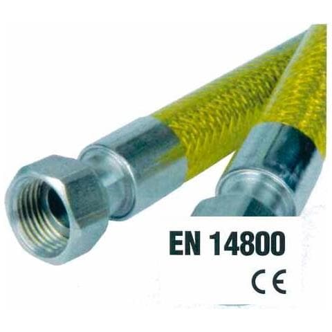 Tubo Flessibile Omologato Per Gas Domestici Cm 150 Mf 1/2"" - 0027mf - Foto 1