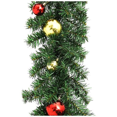 Ghirlanda di Natale Decorata con Palline e Luci a LED 20 m - Foto 2
