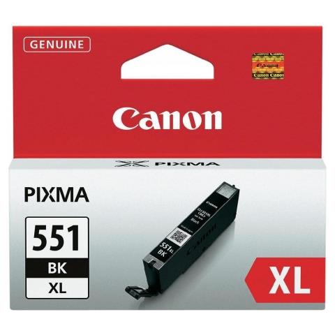 Originale Canon Cli-551bk Xl Nera 6443b001 Per Canon Ip 7250 Mg5450 Mg6350 550xl Capacita' 11ml - Foto 1