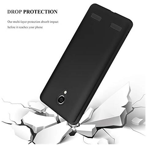 Custodia Compatibile Con Zte Blade L7 In Nero Metallico - Coperchio Protettivo In Silicone Tpu Flessibile - Foto 2