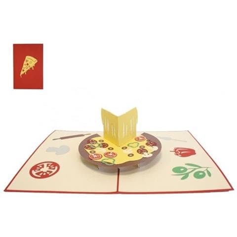 Biglietto D'auguri ''pizza'' - Foto 1