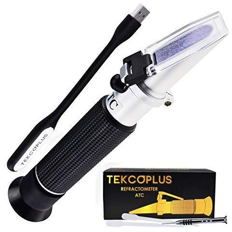 Clinica Rifrattometro Atc Tri-scale Siero Proteine 0-12 G 100 Ml Di Urina Peso Specifico Sg 1000-1050 Indice Di Rifrazione 1.333-1.360ri Per Veterinaria Cane Gatto E Umana W Extra Led Light Pipetta - Foto 1