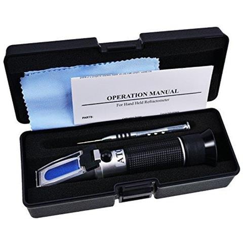Clinica Rifrattometro Atc Tri-scale Siero Proteine 0-12 G 100 Ml Di Urina Peso Specifico Sg 1000-1050 Indice Di Rifrazione 1.333-1.360ri Per Veterinaria Cane Gatto E Umana W Extra Led Light Pipetta - Foto 4