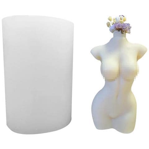 Stampo Candela In Silicone Fai Da Te - Stampo In Silicone Corpo Femminile 11 Cm - Foto 1