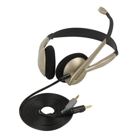 Headphones Cs100 Archetto / sull'orecchio, 3,5 Mm (1/8 Di Pollice), Microfono, Nero / oro, - Foto 2