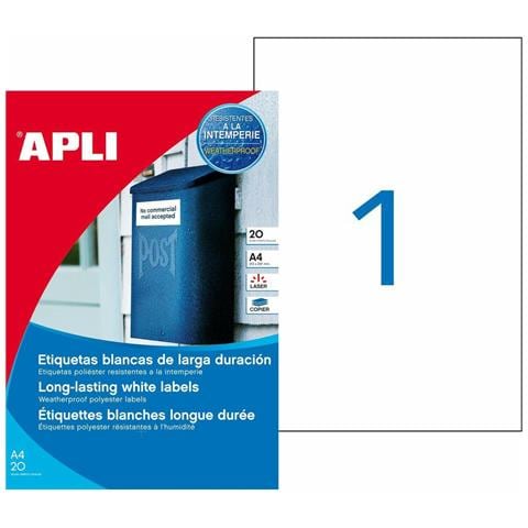 Etichette Per Stampante 210 X 297 Mm 20 Foglie - Foto 1
