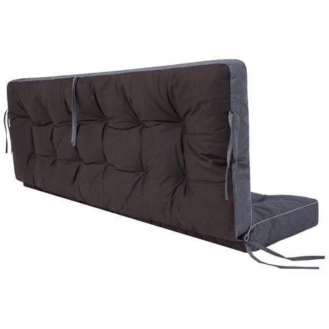 Cuscino Per Altalena Hollywood, Morbido Cuscino Per Seduta, Resistente Cuscino Per Altalena Da Giardino, Cuscino Adatto Per Roulotte, Cuscino Per Panca Con Schienale. Larghezza 140 Cm - Blu Scuro - Foto 2