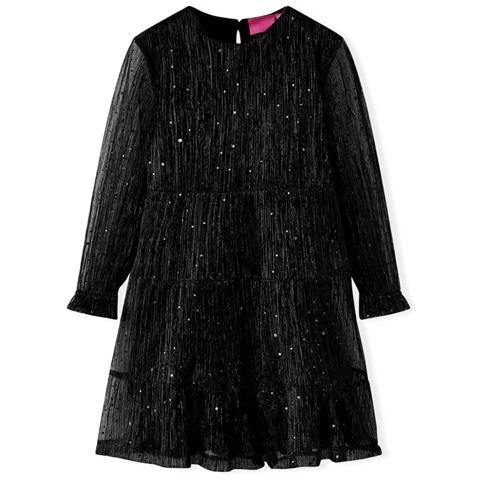 Abito Per Bambine A Maniche Lunghe Nero 116 - Foto 1