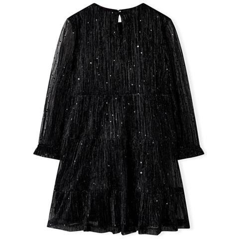 Abito Per Bambine A Maniche Lunghe Nero 116 - Foto 2