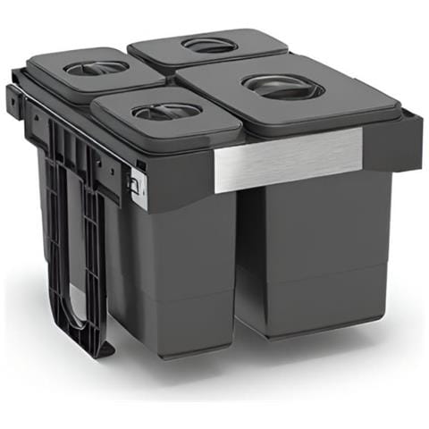 Pattumiera Free Jazz 45 Ad Estrazione Frontale 41 Lt Grigio - Foto 1