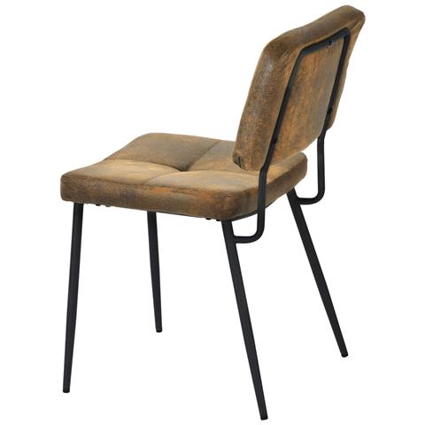 Set 2 Sedie Per Sala Da Pranzo Sgabelli In Pelle Scamosciata Seduta Ergonomica - Foto 2