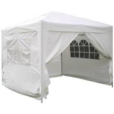 Gazebo Pieghevole Da Esterno 3x3 Mt Con Struttura In Alluminio E Telo In Poliestere Compact - Foto 6