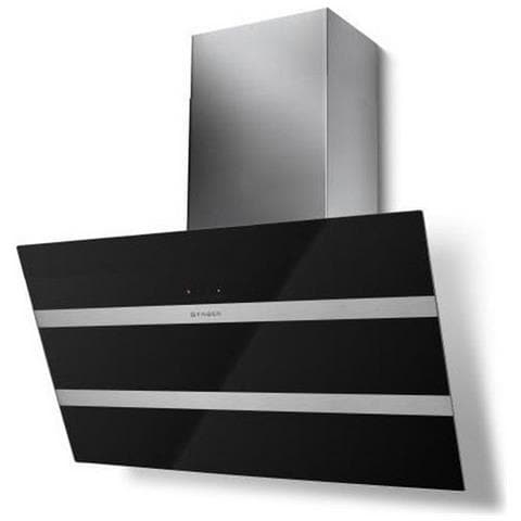 Cappa Steelmax Aspirante a Parete da 79.8 cm Colore Nero Acciaio inossidabile - Foto 1