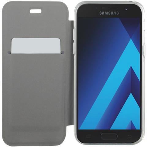 Custodia Per Samsung Galaxy A5 2017 Anti-urto Con Portacarte Integrato, Nero Transparente - Foto 2