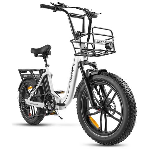 C05 Pro Bicicletta Elettrica - Potenza 350w Batteria 36v13ah Autonomia 35km Freno A Disco Meccanico - Bianco - Foto 2