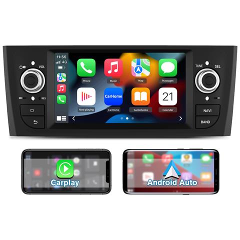 Autoradio Android 13 Per Fiat Grande Punto 2005-2012 Car Radio Con Carplay Android Auto Wifi Gps Fm Rds Comandi Al Volante - Foto 1