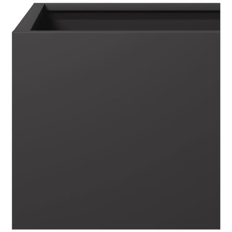 Fioriere Da Giardino 2 Pz Nere 40x40x40 Cm In Acciaio - Foto 2