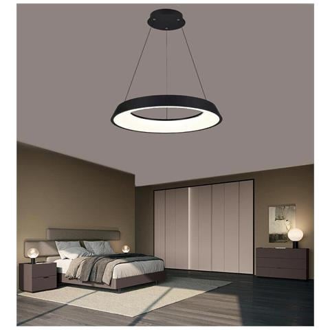 Lampadario Led A Sospensione Regolabile 3 Colori Luce Bianca Calda Naturale 43 W - Foto 2