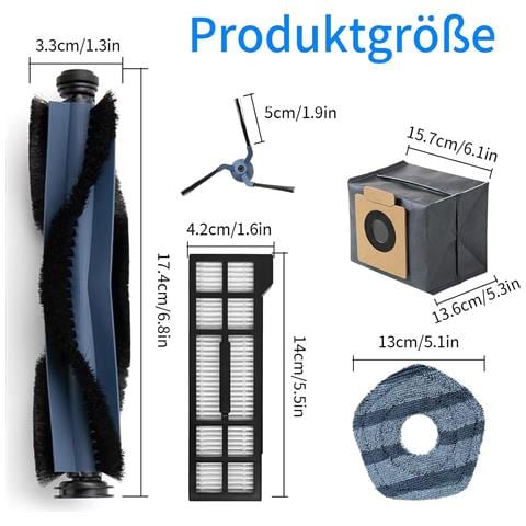 Kit Di Parti Di Ricambio Per Robot Aspirapolvere Eufy X10 Pro Omni - Foto 2