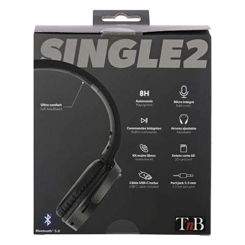 SINGLE 2 Auricolare Con cavo e senza cavo A Padiglione Musica e Chiamate Bluetooth Nero - Foto 6
