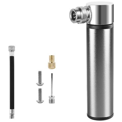 Mini Pompa Per Bici In Lega Di Alluminio Silver - Foto 2