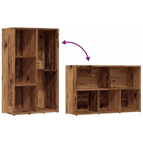Libreria Legno Antico 50x25x80 Cm In Legno Multistrato - Foto 2