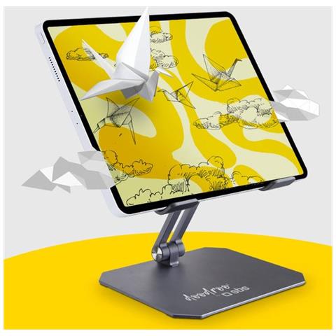 Supporto Tablet E-reader - Regolabile, Pieghevole, In Metallo - Foto 1