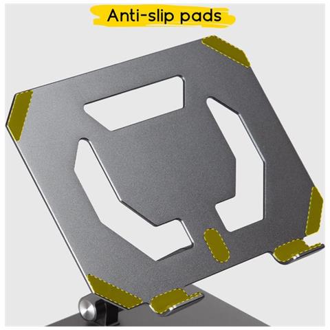 Supporto Tablet E-reader - Regolabile, Pieghevole, In Metallo - Foto 3