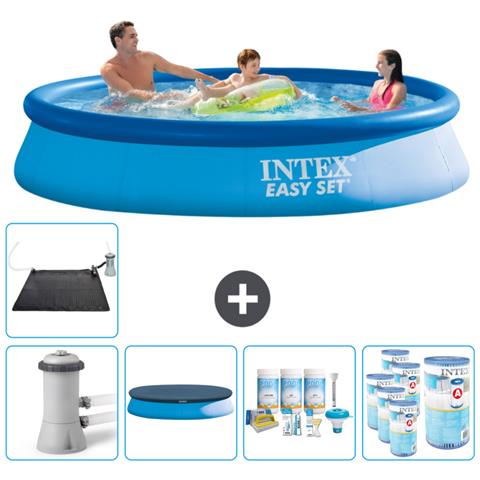 Piscina Fuori Terra - In Giro - 366x366x76 Cm - Blu - Include Accessori Coordinati Cb18 - Foto 1