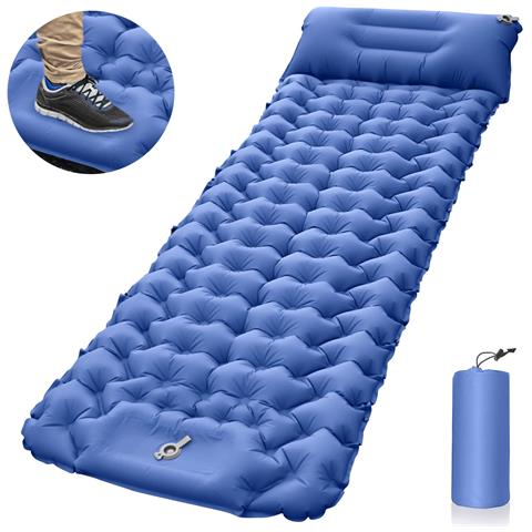 Materassino Gonfiabile Per Campeggio Ed Escursionismo Blue - Foto 1