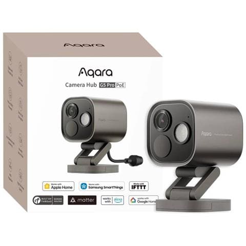 Hub G5 Pro Telecamera Per Esterni (poe) Con Visione Notturna A Colori Ia 2,6k, Grigio - Foto 2