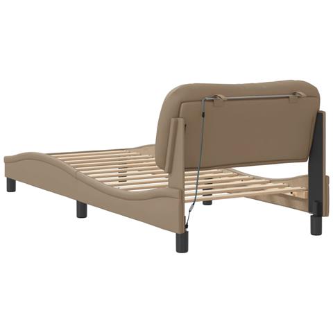 Giroletto con Luci LED Cappuccino 90x190 cm in Similpelle - Foto 9