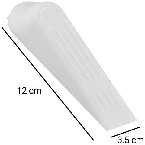 Cale Porte In Plastica Lotto Di 5 Pezzi Installazione Facile Antiscivolo, Bianco - Foto 3