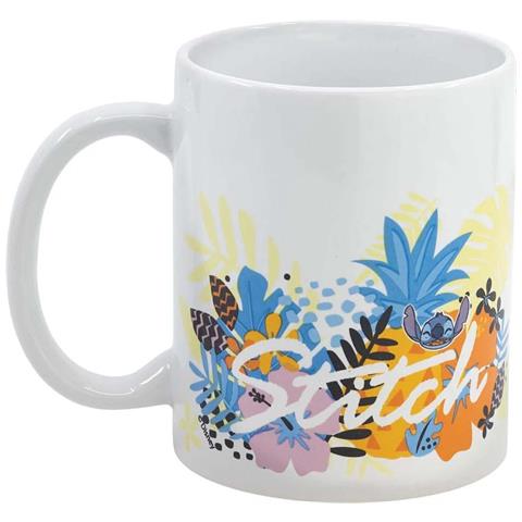 Tazza In Ceramica 325 Ml Adattamento Collezione Stitch Ananas, Bianco - Foto 5
