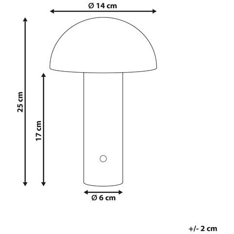 Lampada Da Tavolo Senza Fili A Led Bojo Con Dimmer Metallo Bianco - Foto 6